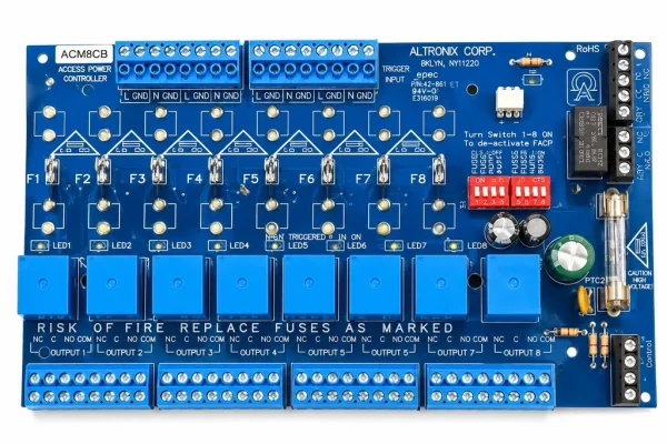 Altronix ACM8CB Access Power Controller 8 PTC Class 2 Relay Outputs