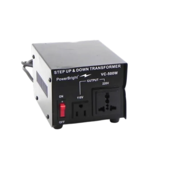 PowerBright VC-500W 500W Step Up & Down Voltage Transformer 110V/220V