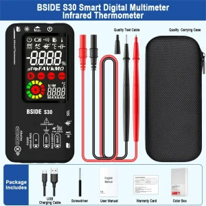 BSIDE S30 Smart Multimeter with IR Thermometer & Diode Test - view 6