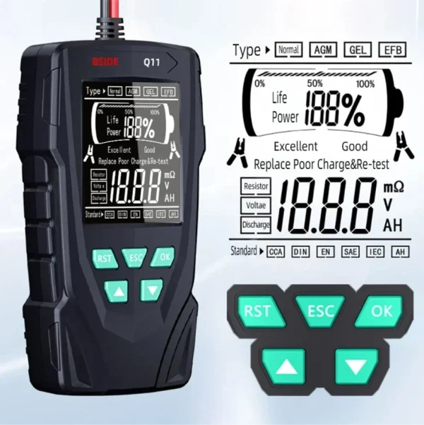 BSIDE Q11 Car Battery Tester Professiona