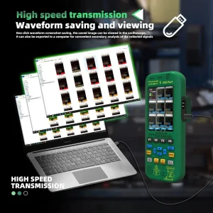 BSIDE O7 Handheld Oscilloscope 50MHz Dual Channel 4-in-1 Digital Multimeter with Function Generator  - view 5
