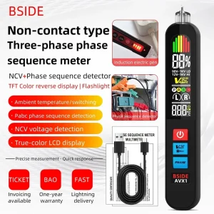 BSIDE AVX1 Phase Sequence Tester with Voltage & Temperature Detection - view 5