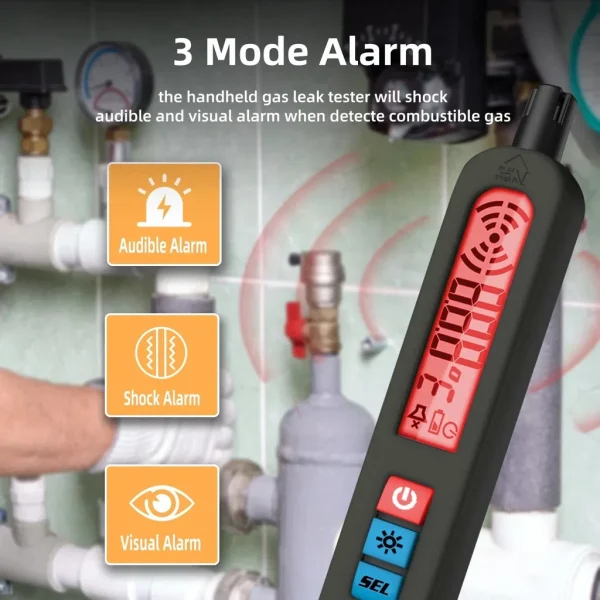 BSIDE G1 Rechargeable Gas Leak Tester – LPG, Methane, CO2, Alcohol