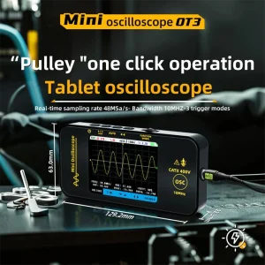 BSIDE OT3 Mini Handheld Oscilloscope 10MHz 48MSa/s with Probe