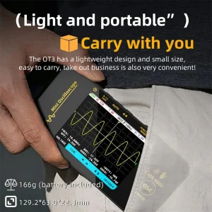 BSIDE OT3 Mini Handheld Oscilloscope 10MHz 48MSa/s with Probe - view 6