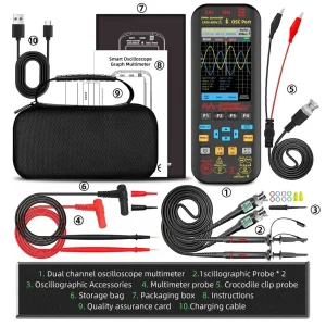 BSIDE O9 Dual Channel 50MHz Handheld Oscilloscope Multimeter Signal Generator - view 10