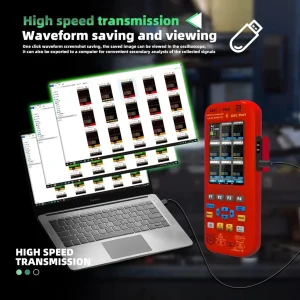 BSIDE O9 Dual Channel 50MHz Handheld Oscilloscope Multimeter Signal Generator - view 3