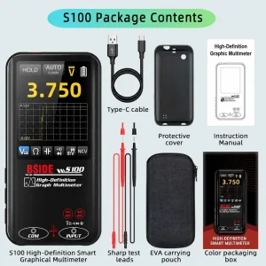 BSIDE S100 Smart Graphic Multimeter Auto-Ranging Digital Tester - view 7
