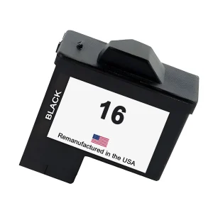 U.S. Remanufactured for Lexmark #16 10N0016 Black Ink Cartridge