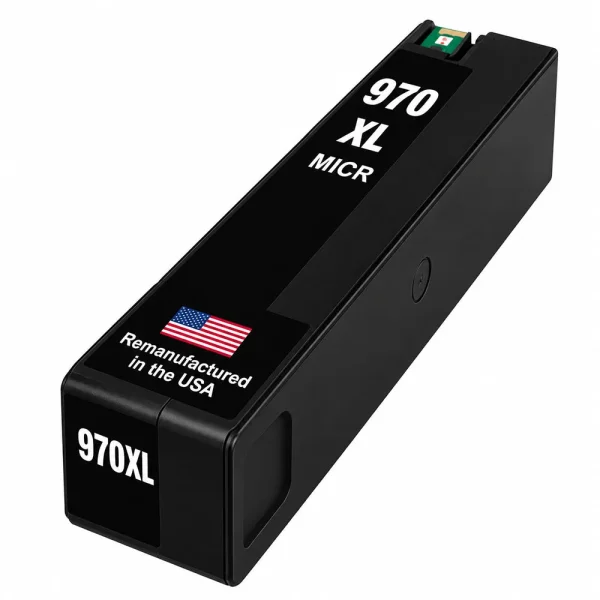 U.S. Remanufactured for HP 970XL (CN625AM) Black MICR Ink Cartridge