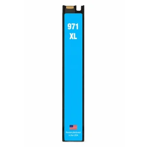 U.S. Remanufactured for HP 971XL (CN626AM) Cyan Ink Cartridge