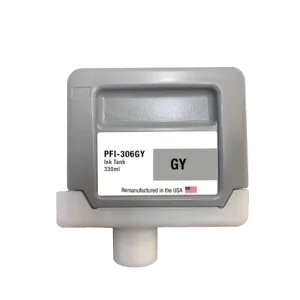 U.S. Remanufactured for Canon PFI-306GY 330ml Gray Ink Cartridge