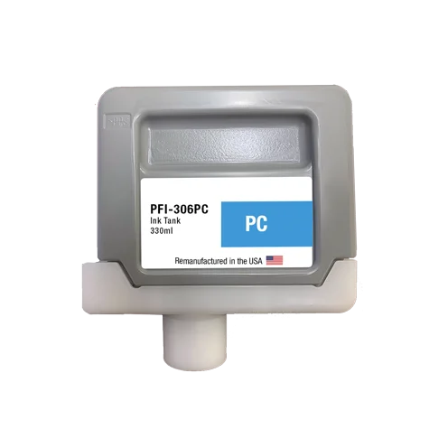 U.S. Remanufactured for Canon PFI-306PC 330ml Photo Cyan Ink Cartridge