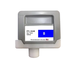 U.S. Remanufactured for Canon PFI-304B 330ml Blue Ink Cartridge