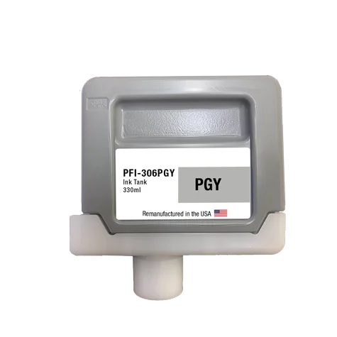 U.S. Remanufactured for Canon PFI-306PGY 330ml Photo Gray Ink Cartridge
