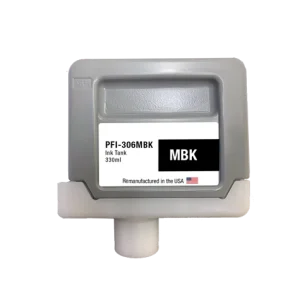 U.S. Remanufactured for Canon PFI-306MBK 330ml Matte Black Ink Cartridge