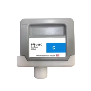 U.S. Remanufactured for Canon PFI-306C 330ml Cyan Ink Cartridge