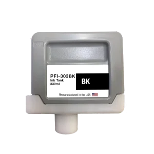U.S. Remanufactured for Canon PFI-303BK 330ml Black Ink Cartridge