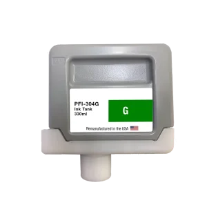 U.S. Remanufactured for Canon PFI-304G 330ml Green Ink Cartridge