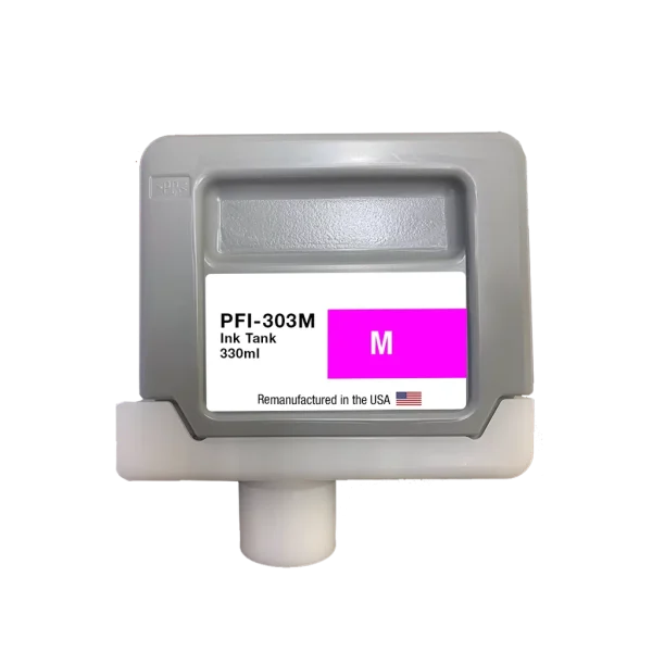 U.S. Remanufactured for Canon PFI-303M 330ml Magenta Ink Cartridge