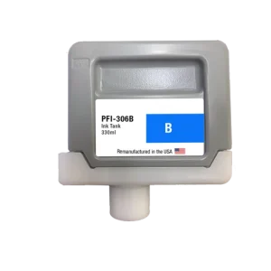 U.S. Remanufactured for Canon PFI-306B 330ml Blue Ink Cartridge