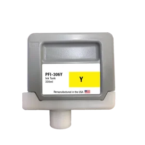 U.S. Remanufactured for Canon PFI-306Y 330ml Yellow Ink Cartridge