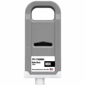 U.S. Remanufactured for Canon PFI-1700MBK Matte Black Ink Cartridges
