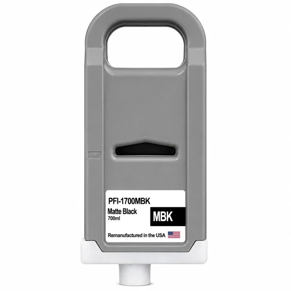 U.S. Remanufactured for Canon PFI-1700MBK Matte Black Ink Cartridges