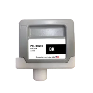 U.S. Remanufactured for Canon PFI-306BK 330ml Black Ink Cartridge