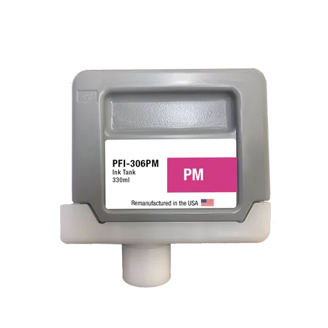 U.S. Remanufactured for Canon PFI-306PM 330ml Photo Magenta Ink Cartridge