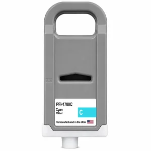 U.S. Remanufactured for Canon PFI-1700C Cyan Ink Cartridges