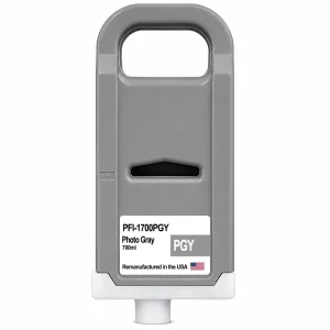 U.S. Remanufactured for Canon PFI-1700PGY Photo Gray Ink Cartridges