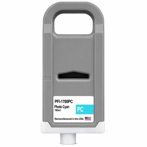 U.S. Remanufactured for Canon PFI-1700PC Photo Cyan Ink Cartridges