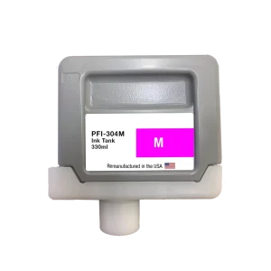 U.S. Remanufactured for Canon PFI-304M 330ml Magenta Ink Cartridge
