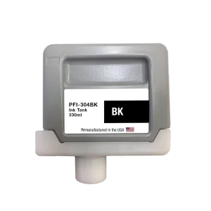 U.S. Remanufactured for Canon PFI-304BK 330ml Black Ink Cartridge