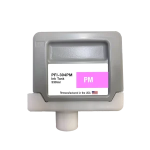 U.S. Remanufactured for Canon PFI-304PM 330ml Photo Magenta Ink Cartridge