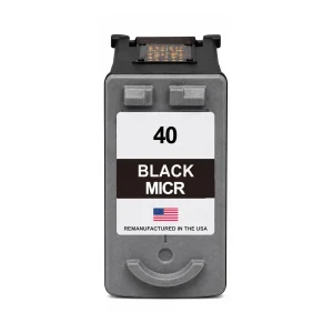 U.S. Remanufactured for Canon PG-40 Black MICR Ink Cartridge