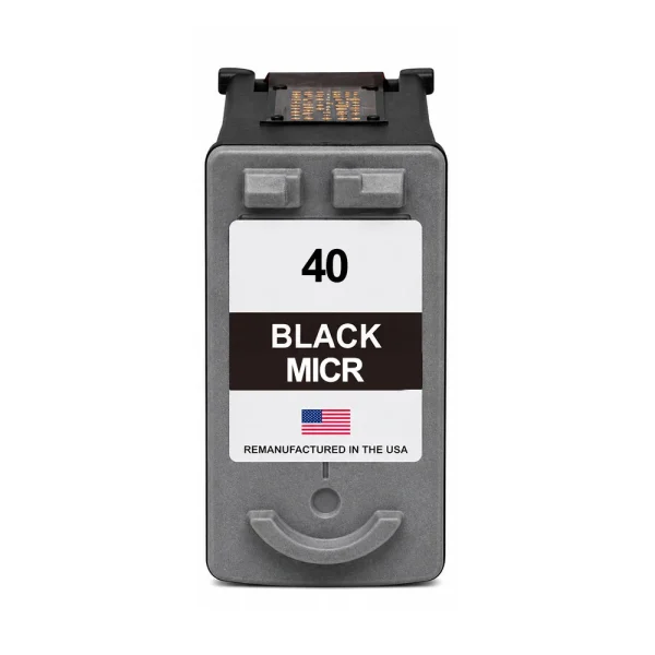 U.S. Remanufactured for Canon PG-40 Black MICR Ink Cartridge