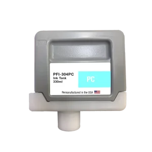U.S. Remanufactured for Canon PFI-304PC 330ml Photo Cyan Ink Cartridge