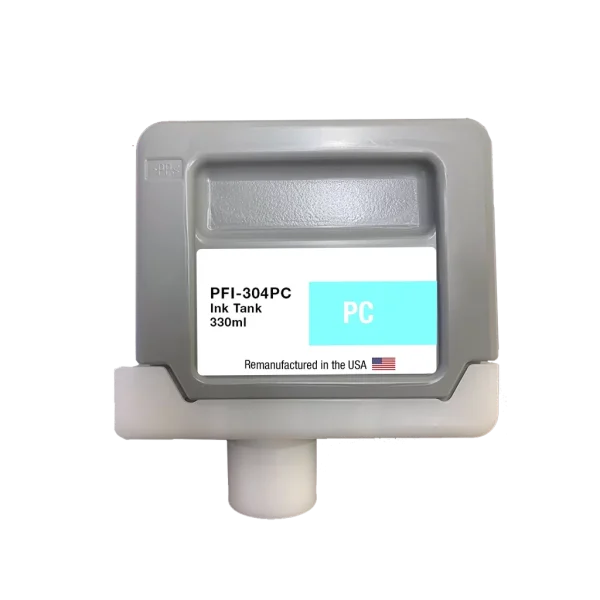 U.S. Remanufactured for Canon PFI-304PC 330ml Photo Cyan Ink Cartridge