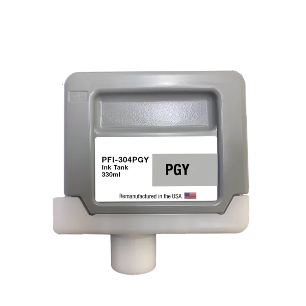 U.S. Remanufactured for Canon PFI-304PGY 330ml Photo Gray Ink Cartridge