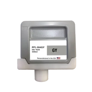 U.S. Remanufactured for Canon PFI-304GY 330ml Gray Ink Cartridge