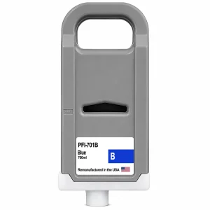 U.S. Remanufactured for Canon PFI-701B 700ml Blue Ink Cartridge