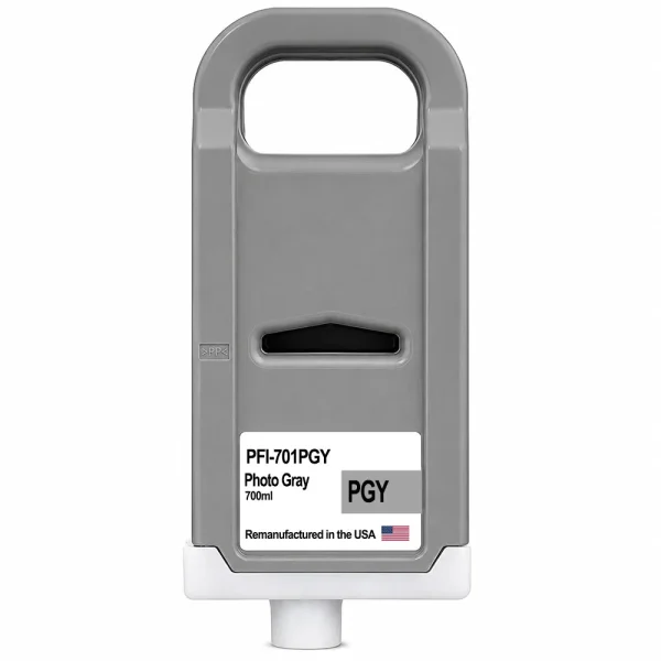 U.S. Remanufactured for Canon PFI-701PGY 700ml Photo Gray Ink Cartridge