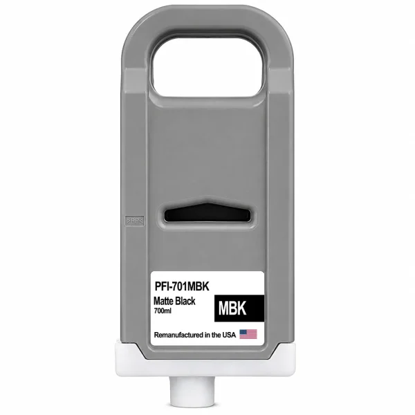 U.S. Remanufactured for Canon PFI-701MBK 700ml Matte Black Ink Cartridge