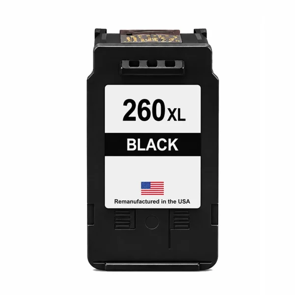 U.S. Remanufactured for Canon PG-260XL Black Ink Cartridge