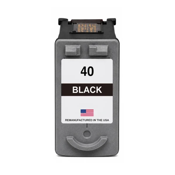 U.S. Remanufactured for Canon PG-40 Black Ink Cartridge