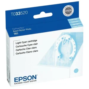New, Pre-Owned - Epson T0335 Standard-Yield Ligh Cyan Ink Cartridge, T033520