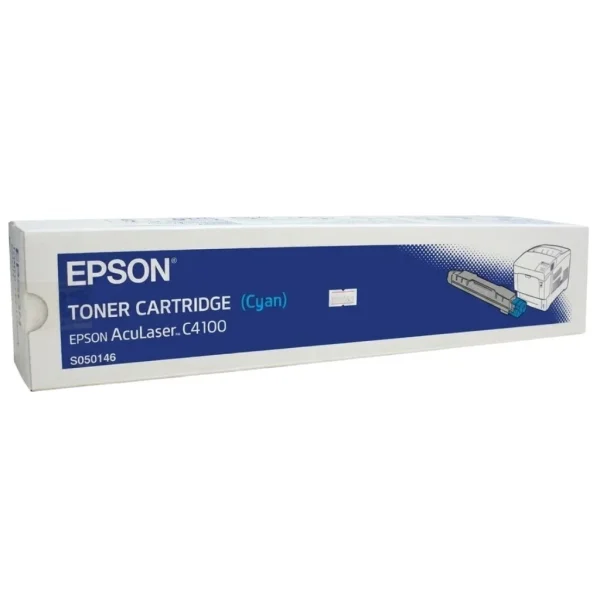 New, Pre-Owned - Epson C4100 Cyan Laser Toner Cartridge, S050146