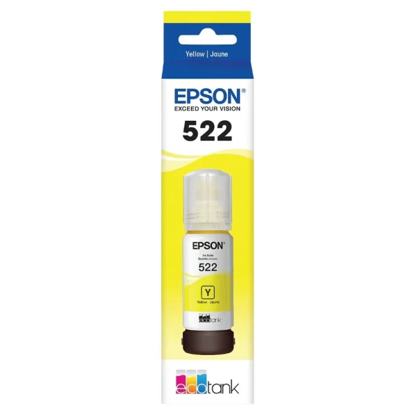 New, Pre-Owned - Epson 522 High-Yield Yellow Ink Cartridge, T522420